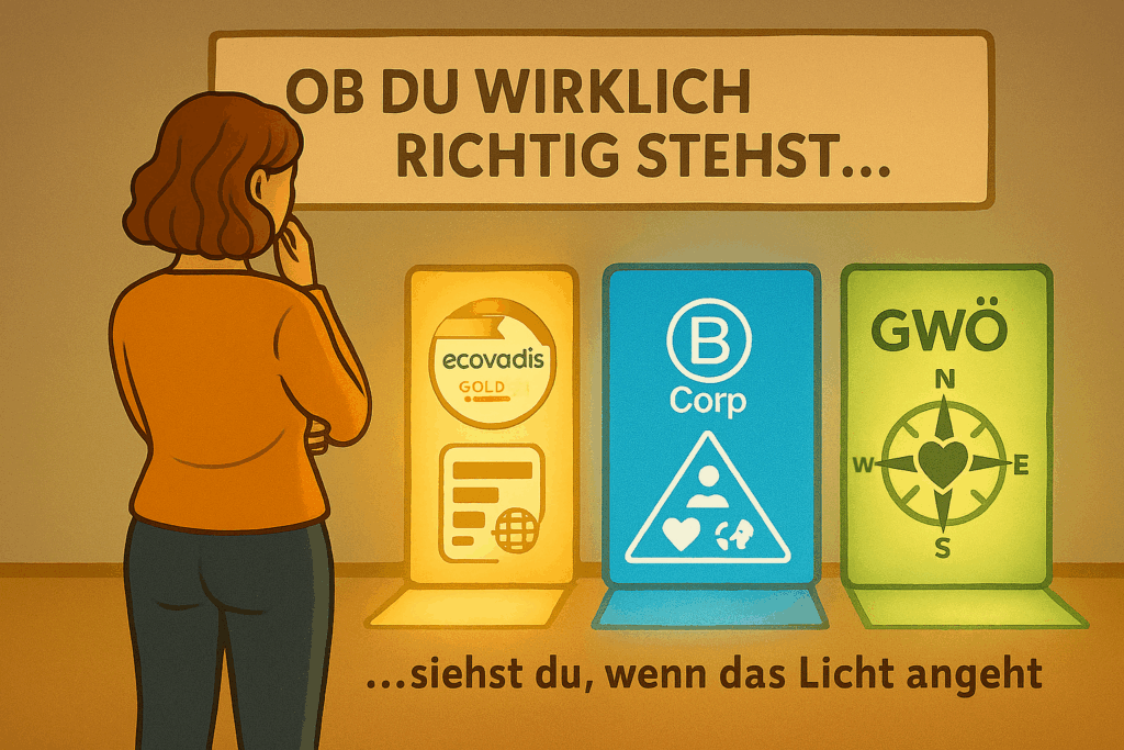 Nachhaltigkeitszertifizierungen EcoVadis BCorp GWÖ