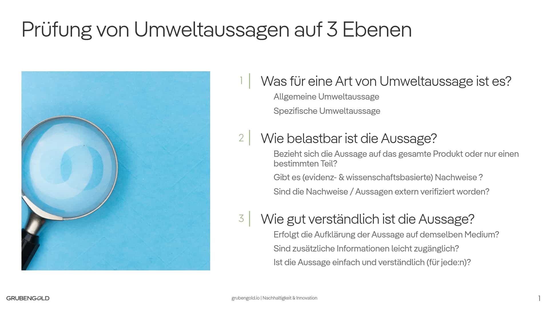 Prüfung von Umweltaussagen EmpCo Richtlinie